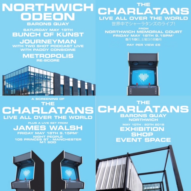 Flyer for The Charlatans Northwich Festival May 2018